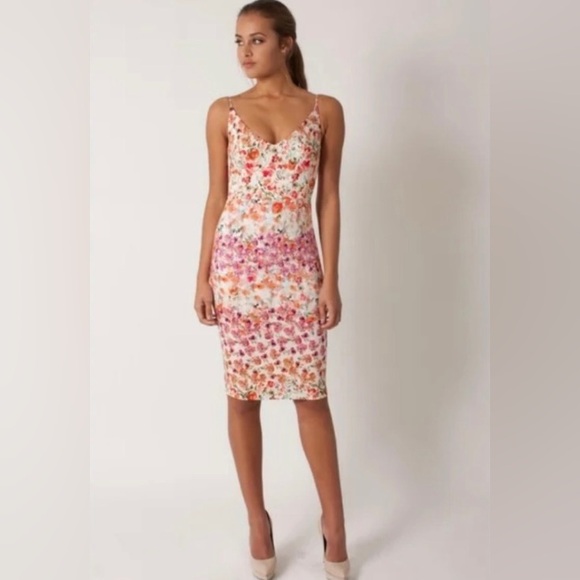 Black Halo All In Bloom Sheath Dress Anthropologie - Picture 13 of 13